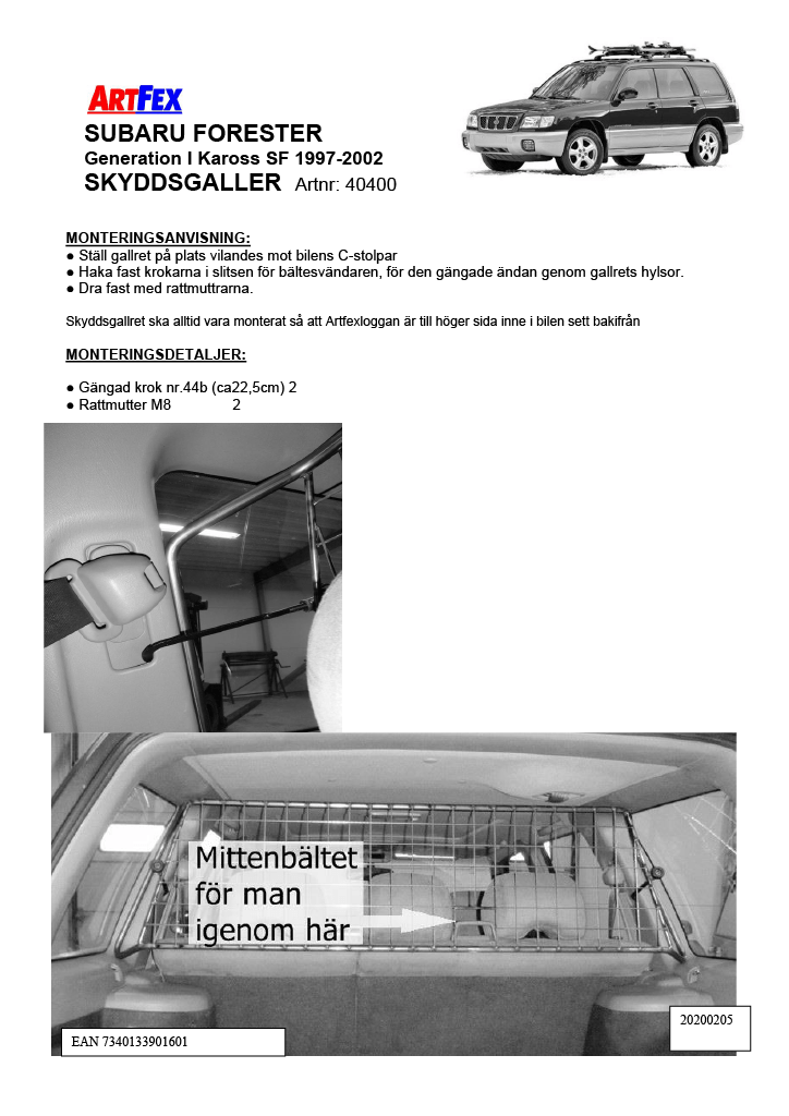 40400 Subaru Forester gen I SF 97-02 Sg10241024_1
